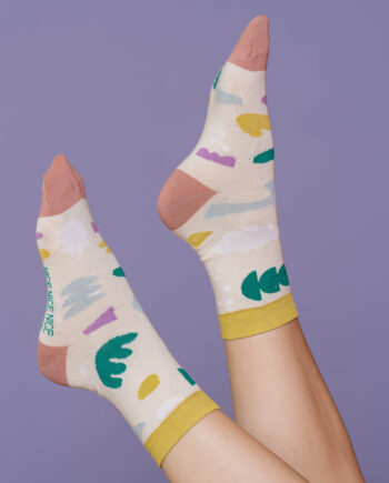 nice socks ARTIST edition - Frau Sieben creme