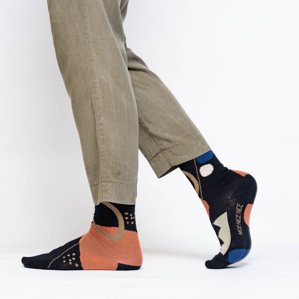 nice socks mood - black beige