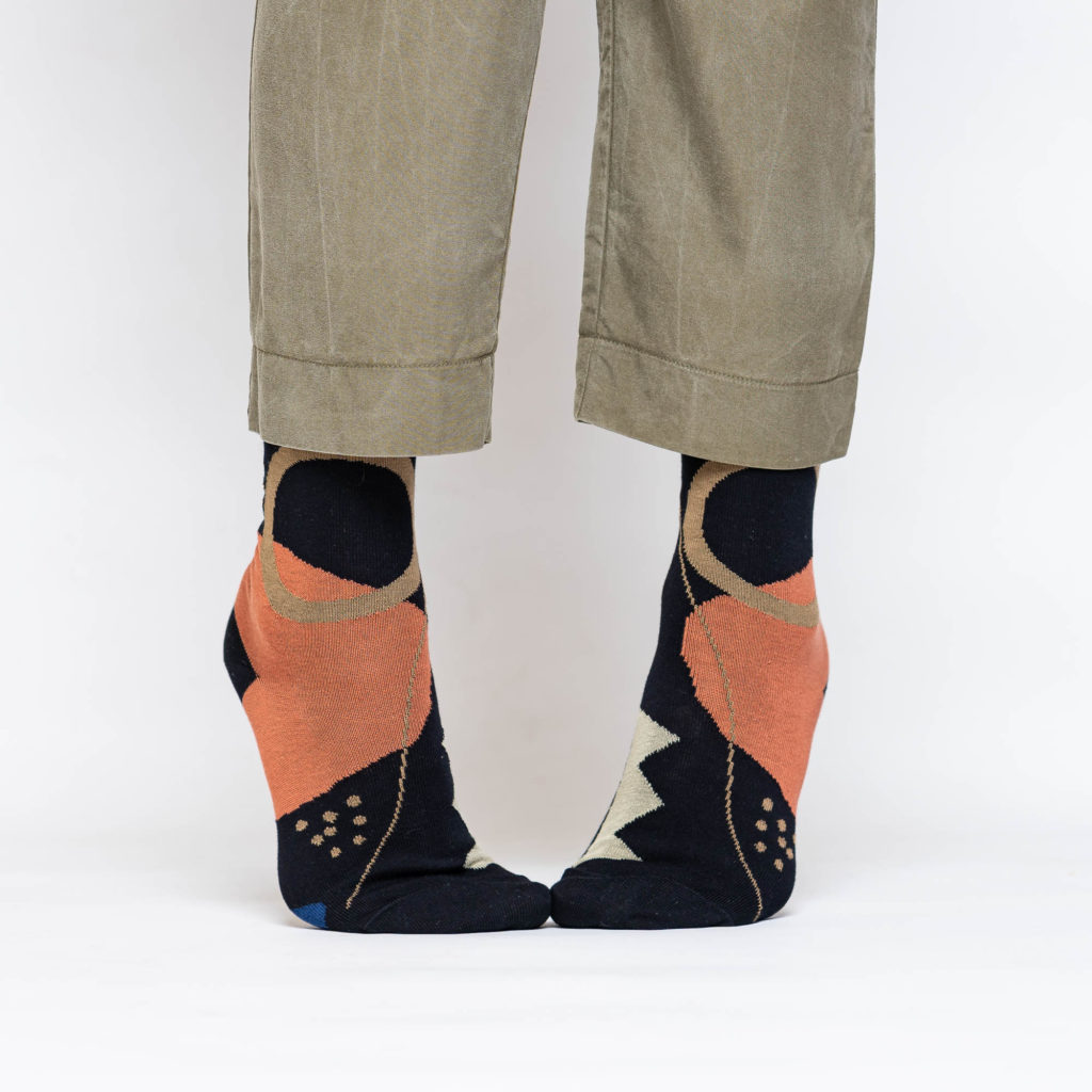 nice socks mood - black beige