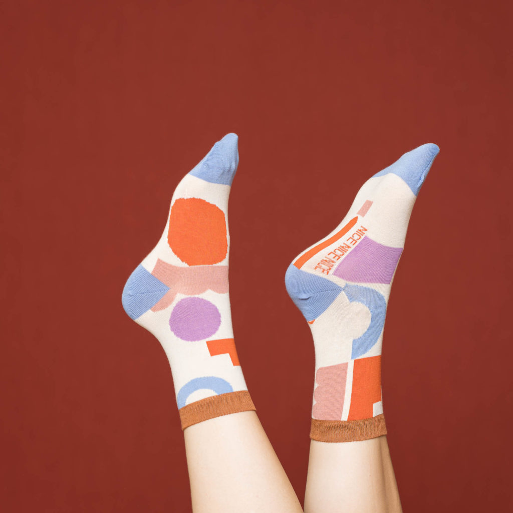 nice socks blocks - lilac