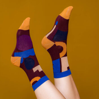 nice socks blocks - red
