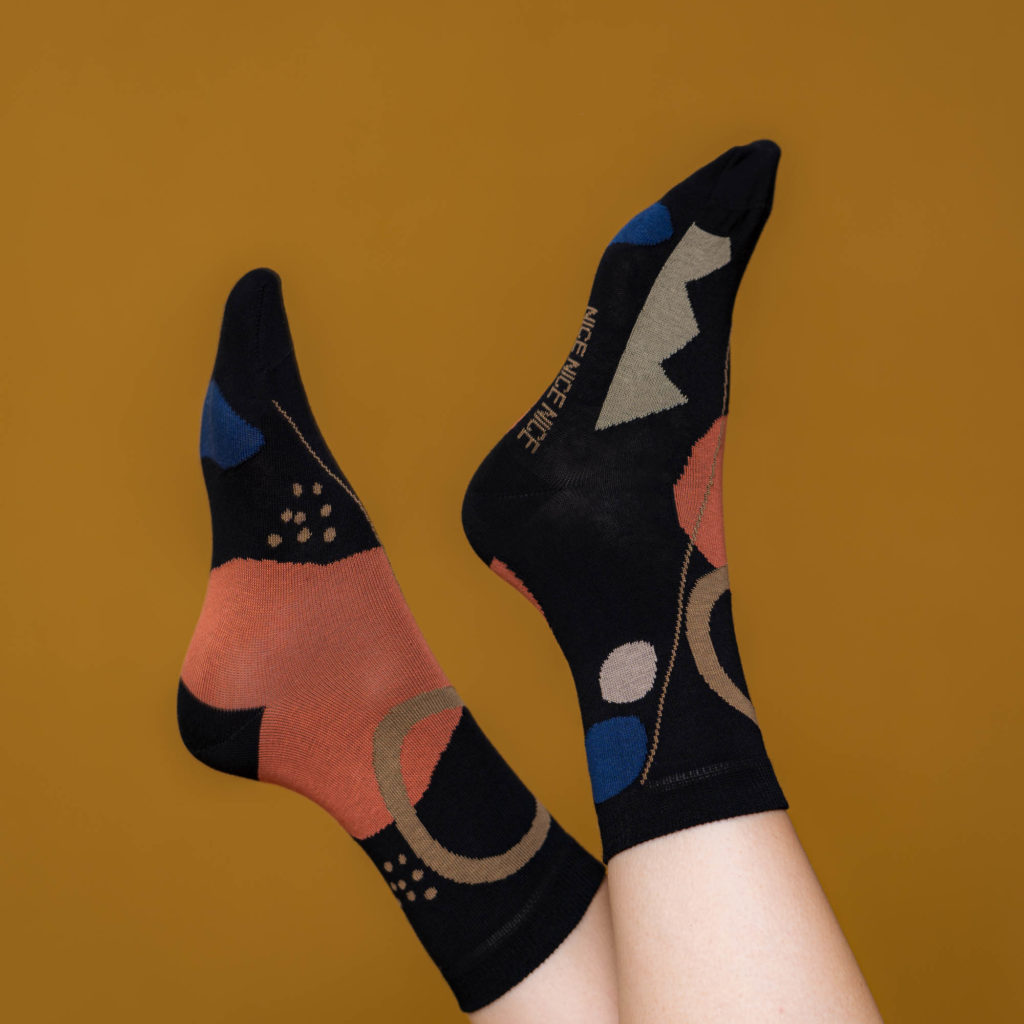 nice socks mood - black beige