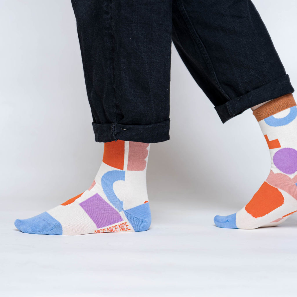 nice socks blocks - lilac