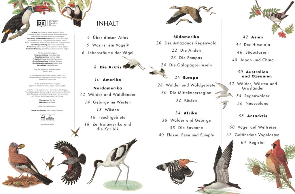 Atlas der Vögel - Eine Reise zu den faszinierendsten Vögeln der Erde