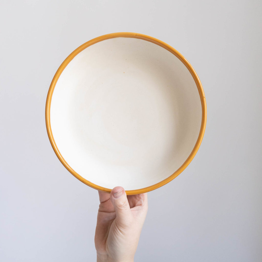 tiefer Teller curry dip