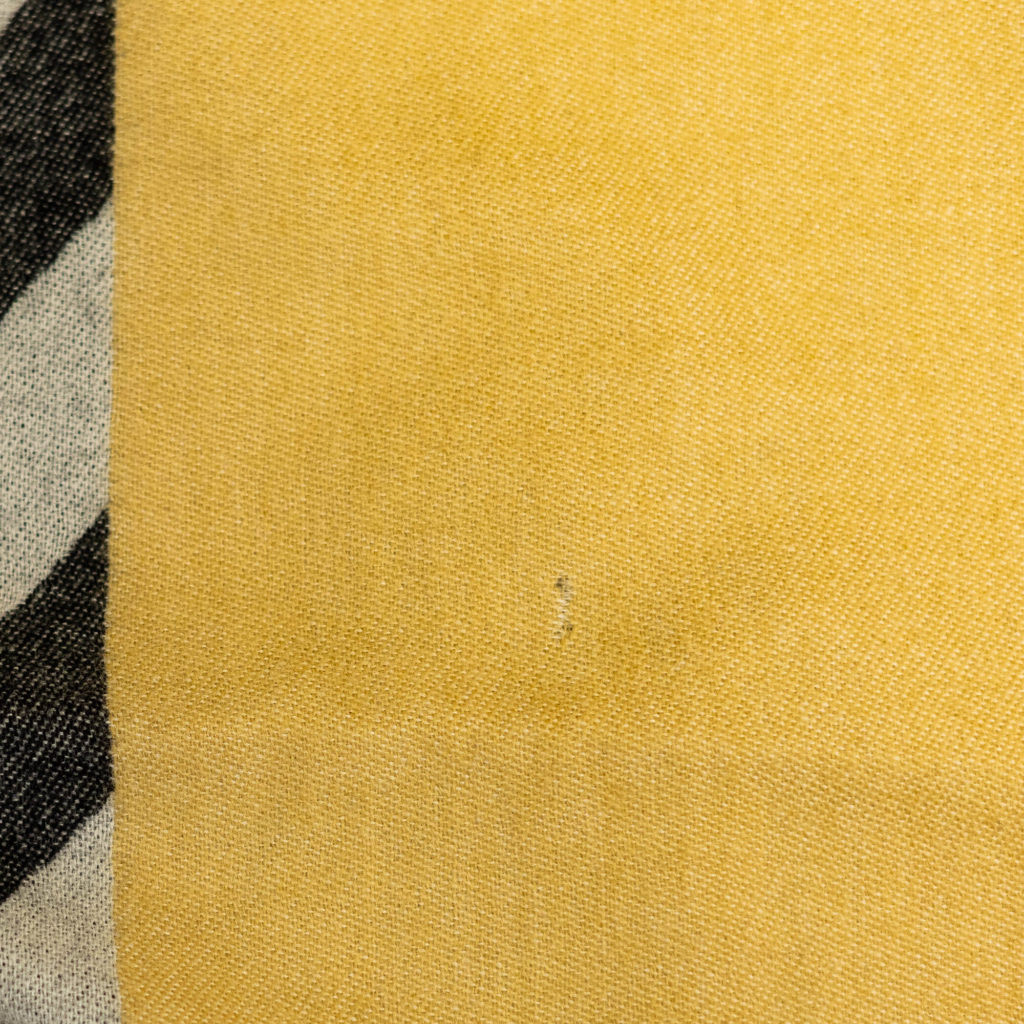 B-Ware - nice Merino Schal PLAY - diagonal yellow peach