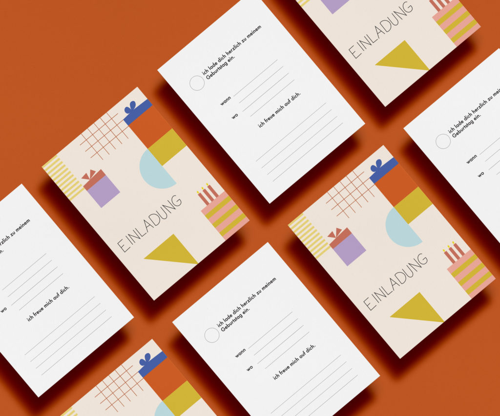 Postkarte - 10er Set Einladungen