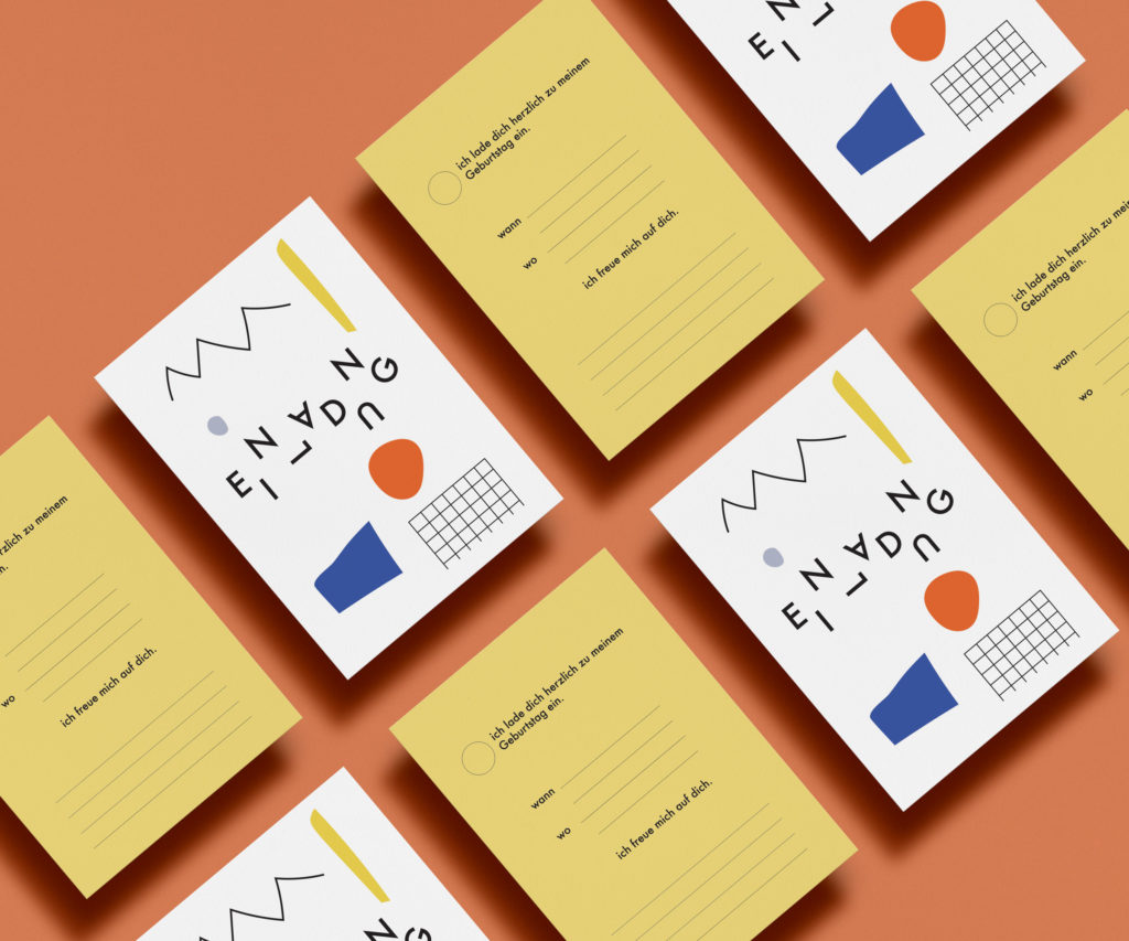 Postkarte - 10er Set Einladungen