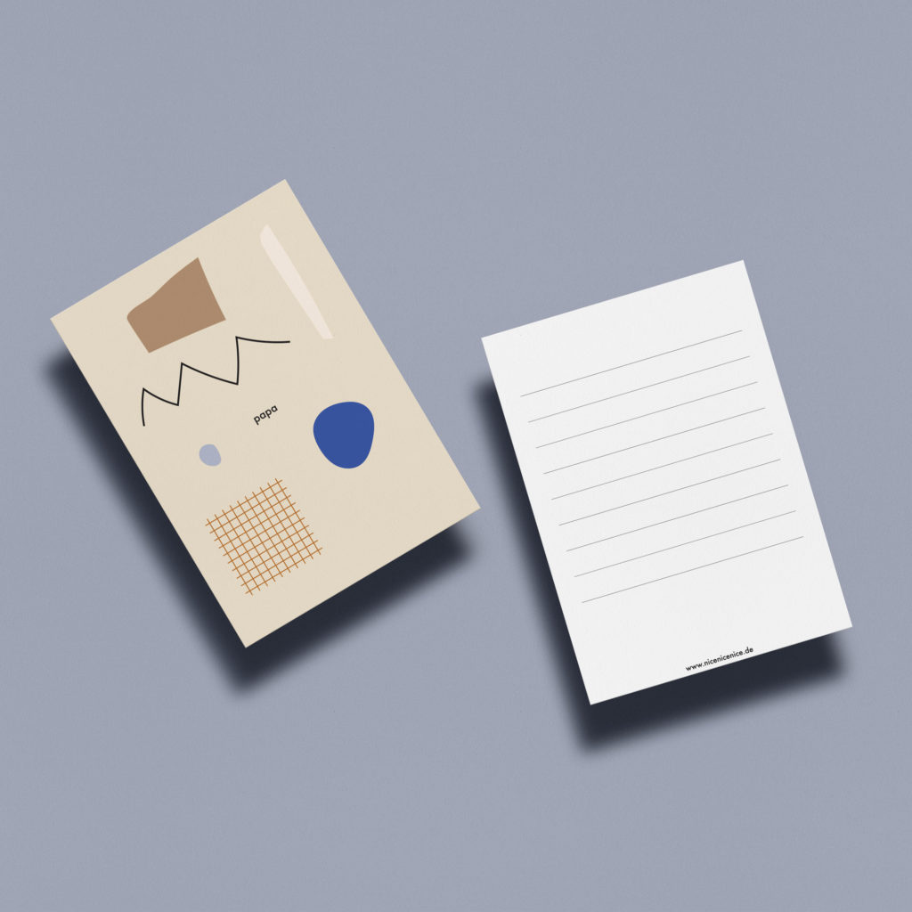 Postkarte - Papa