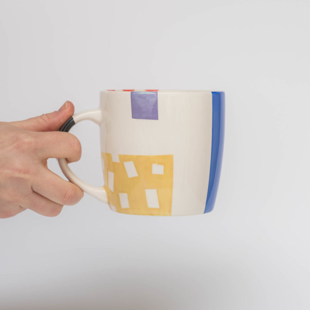 Kaffeebecher groß mit Henkel graphic