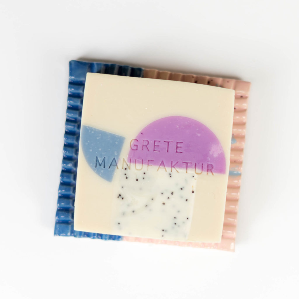 SEIFE CONSTANZE - LAVENDEL & THYMIAN - pink blau Punkte
