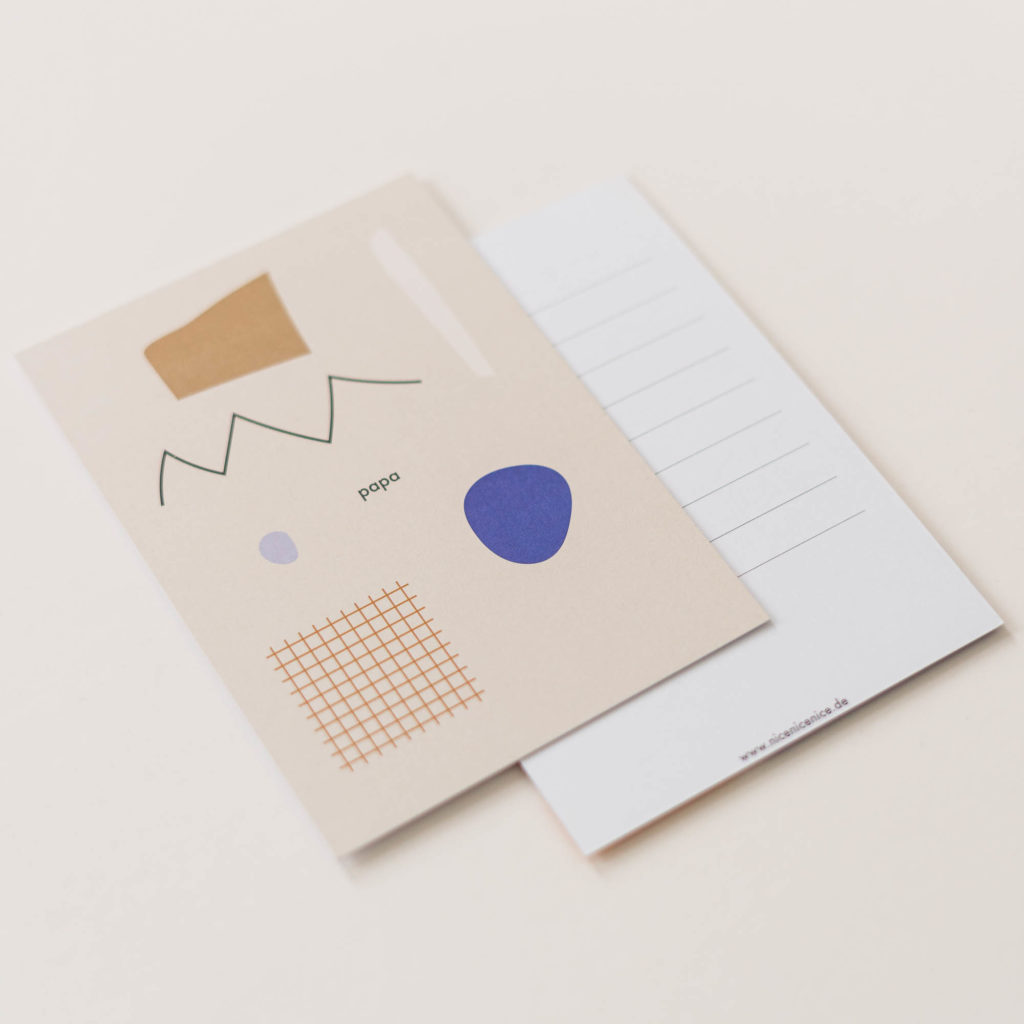 Postkarte - Papa