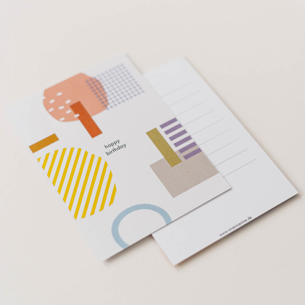Postkarte - happy birthday