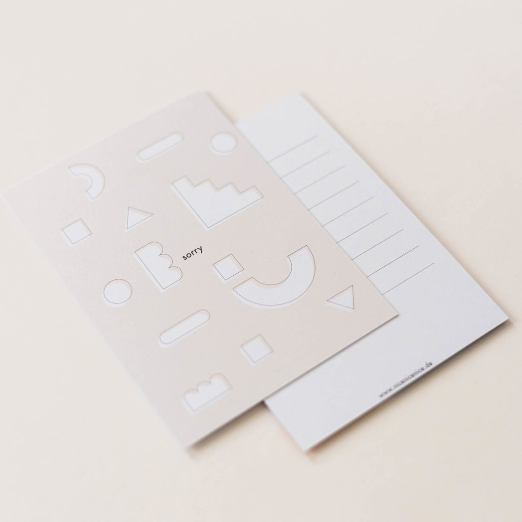 Postkarte - sorry