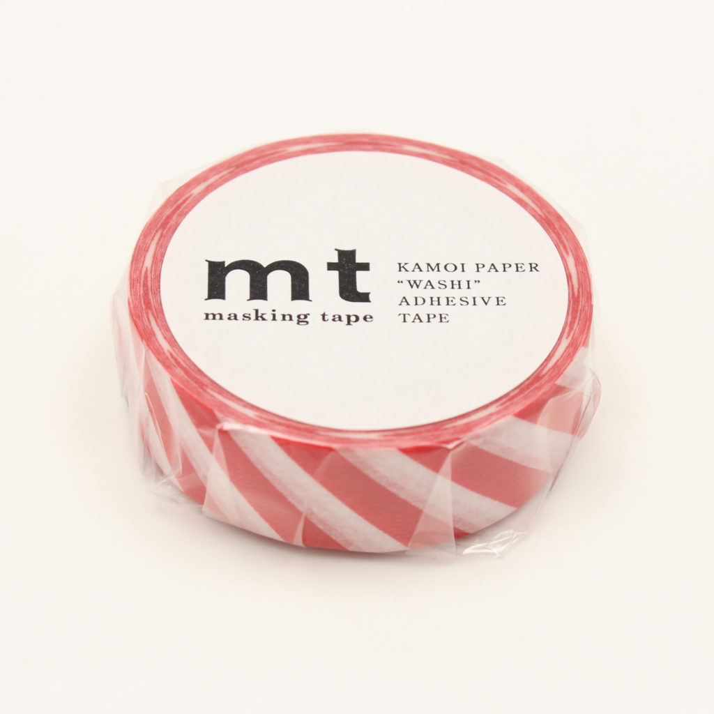 masking tape - stripe diagonal red