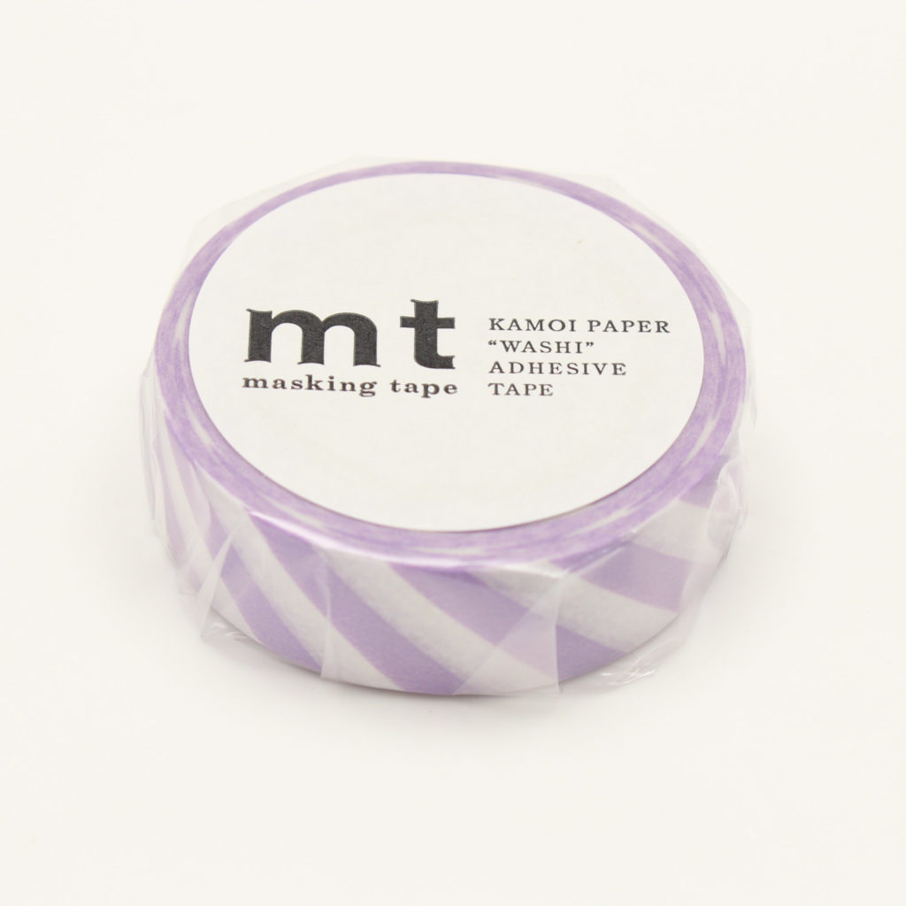 masking tape - stripe diagonal lilac