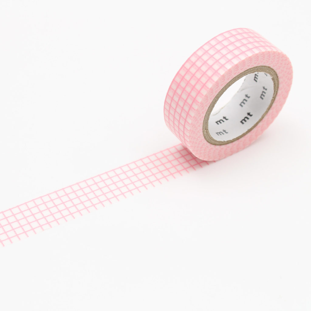masking tape - grid sakura rosa