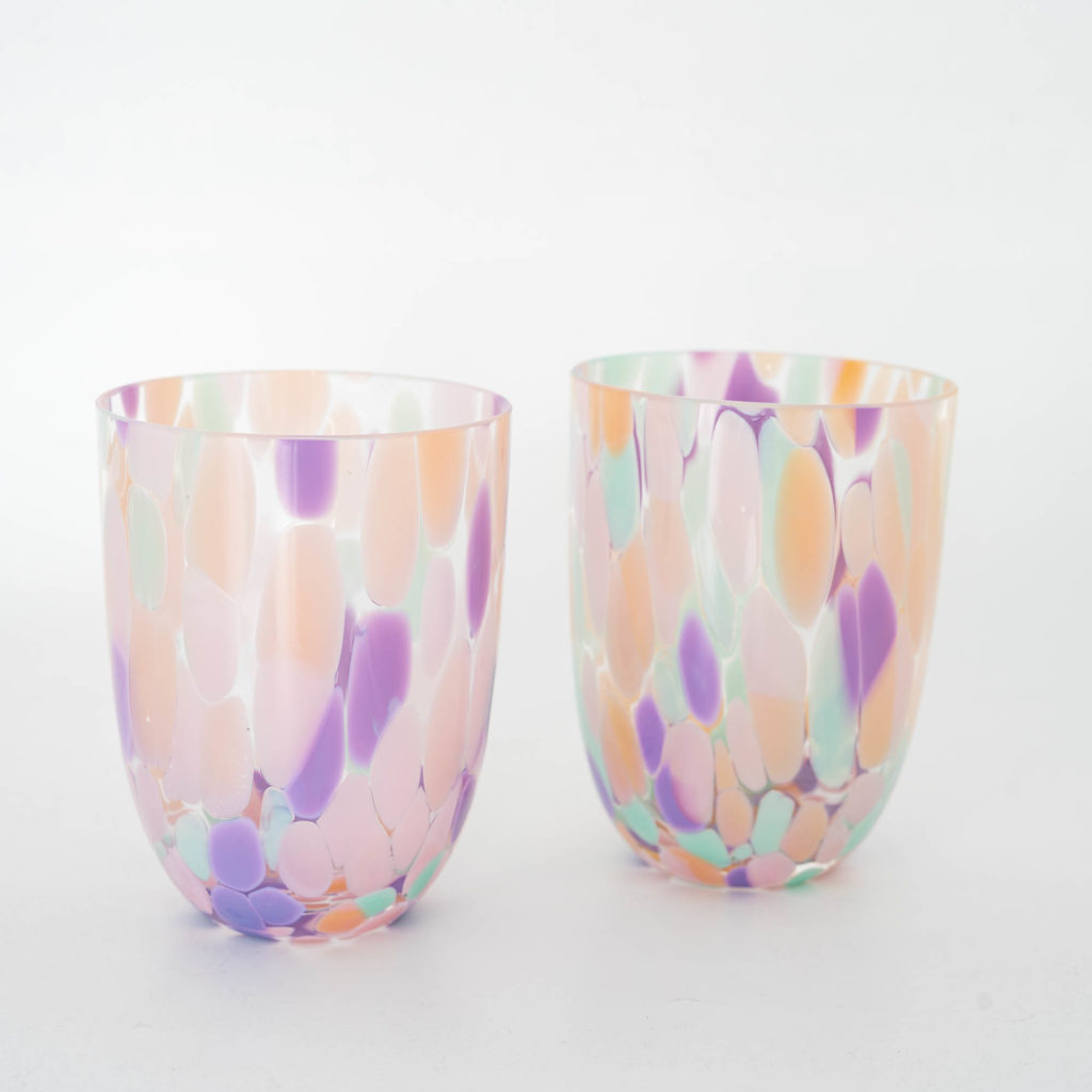 Konfetti Glas Flamingo