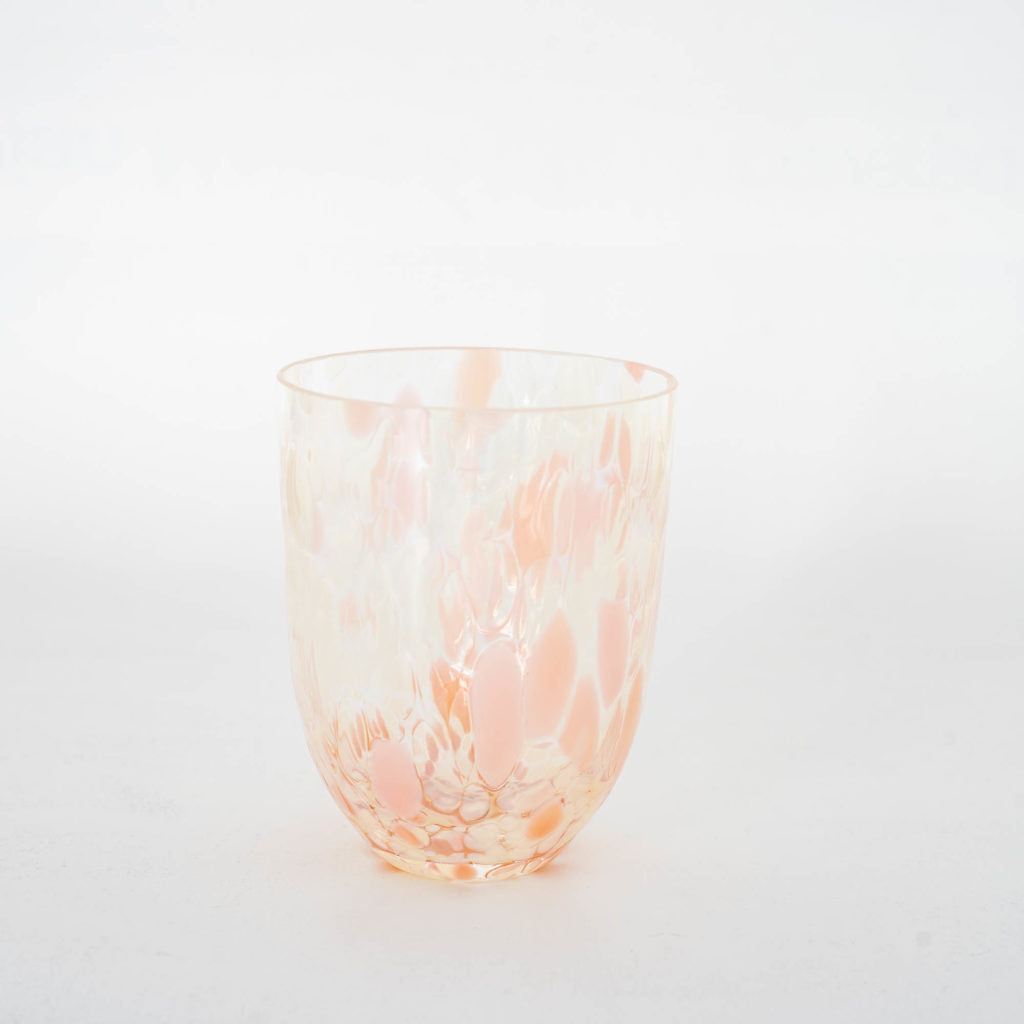 Konfetti Glas peach vanilla