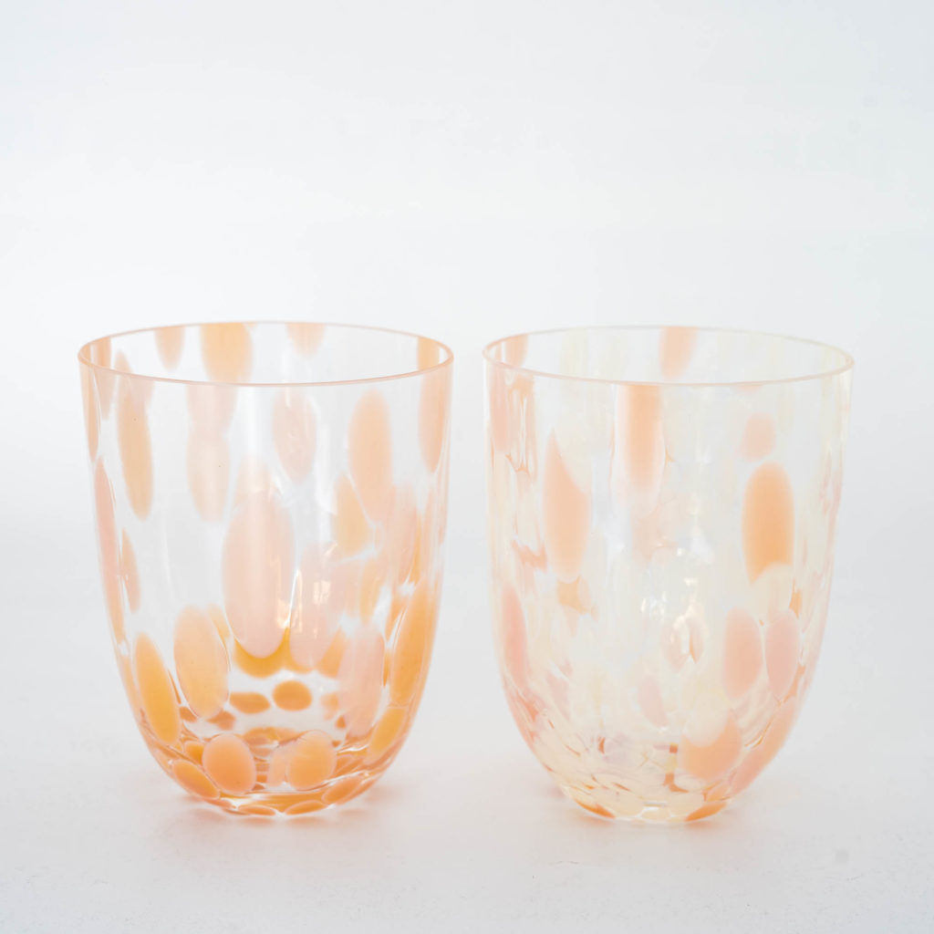 Konfetti Glas peach vanilla