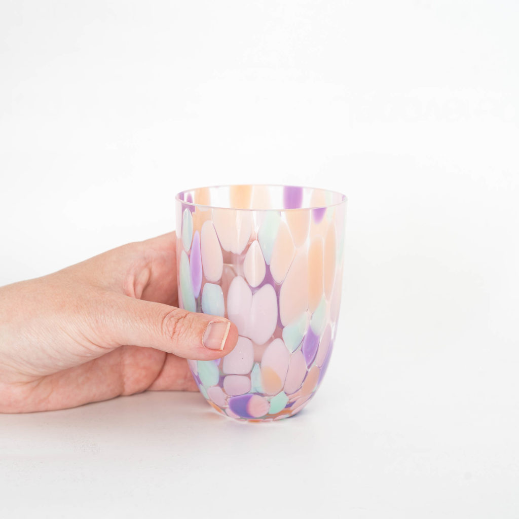 Konfetti Glas Flamingo