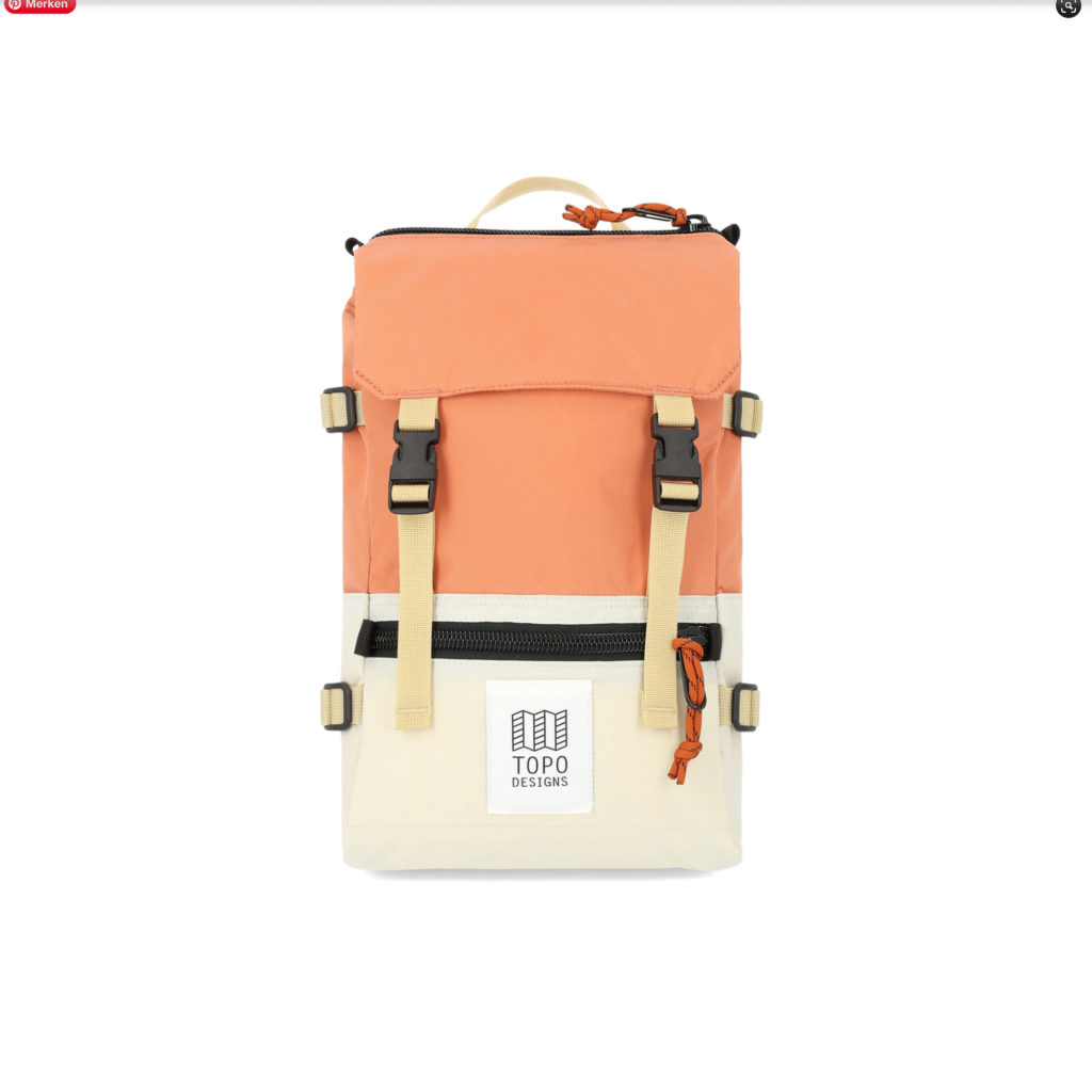 Rover Pack Classic Rucksack mini - bone white / coral