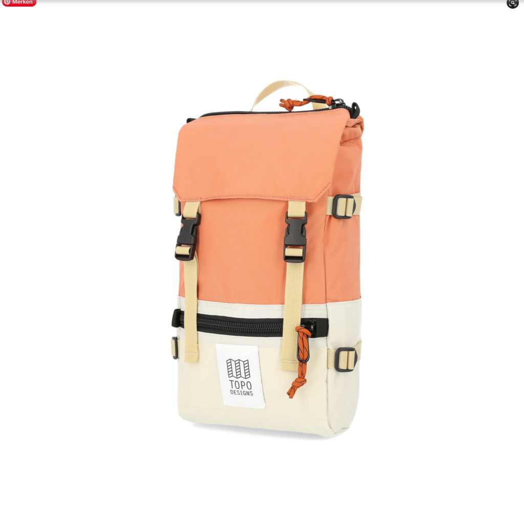 Rover Pack Classic Rucksack mini - bone white / coral