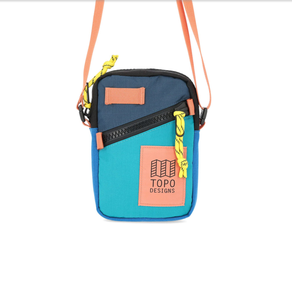 mini shoulder bag - tile blue/pond blue