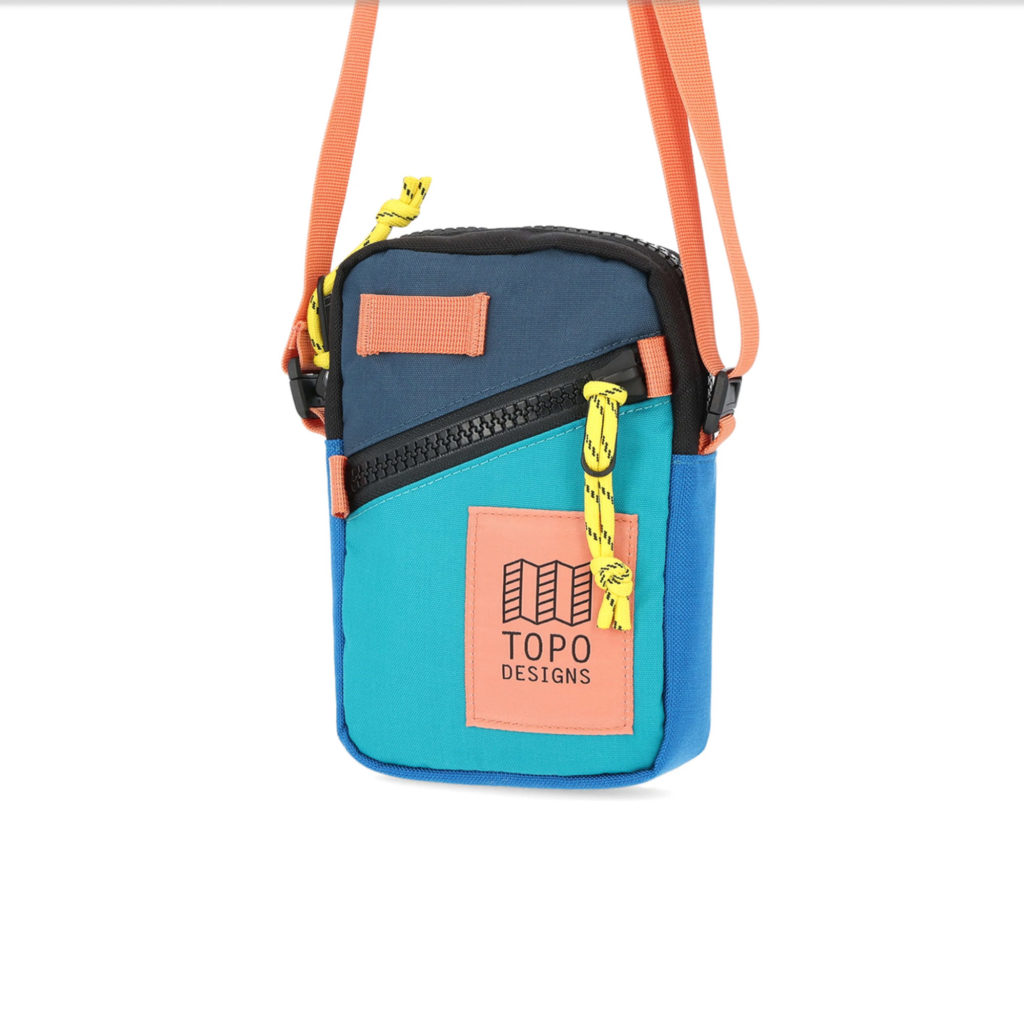 mini shoulder bag - tile blue/pond blue
