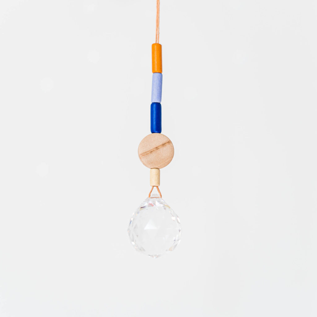 Suncatcher mini drop orange blau