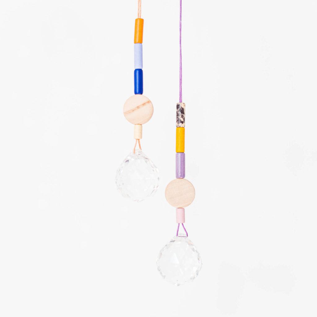 Suncatcher mini drop orange blau