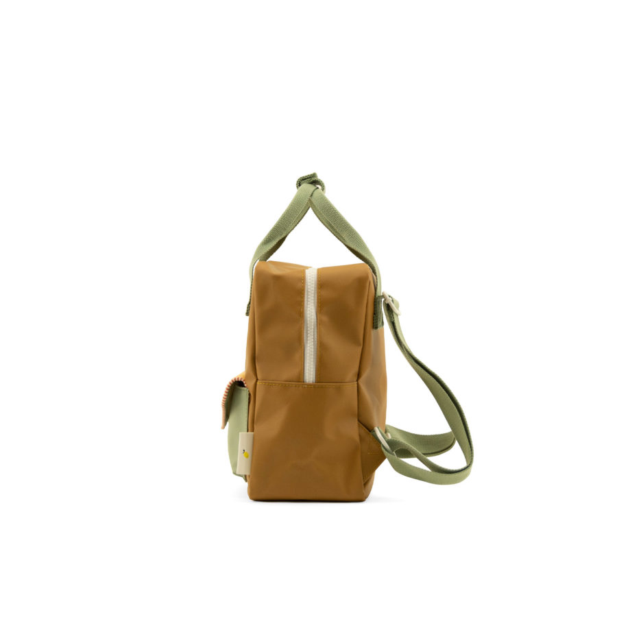 1801996 – Sticky Lemon – backpack small – envelope – khaki green – side