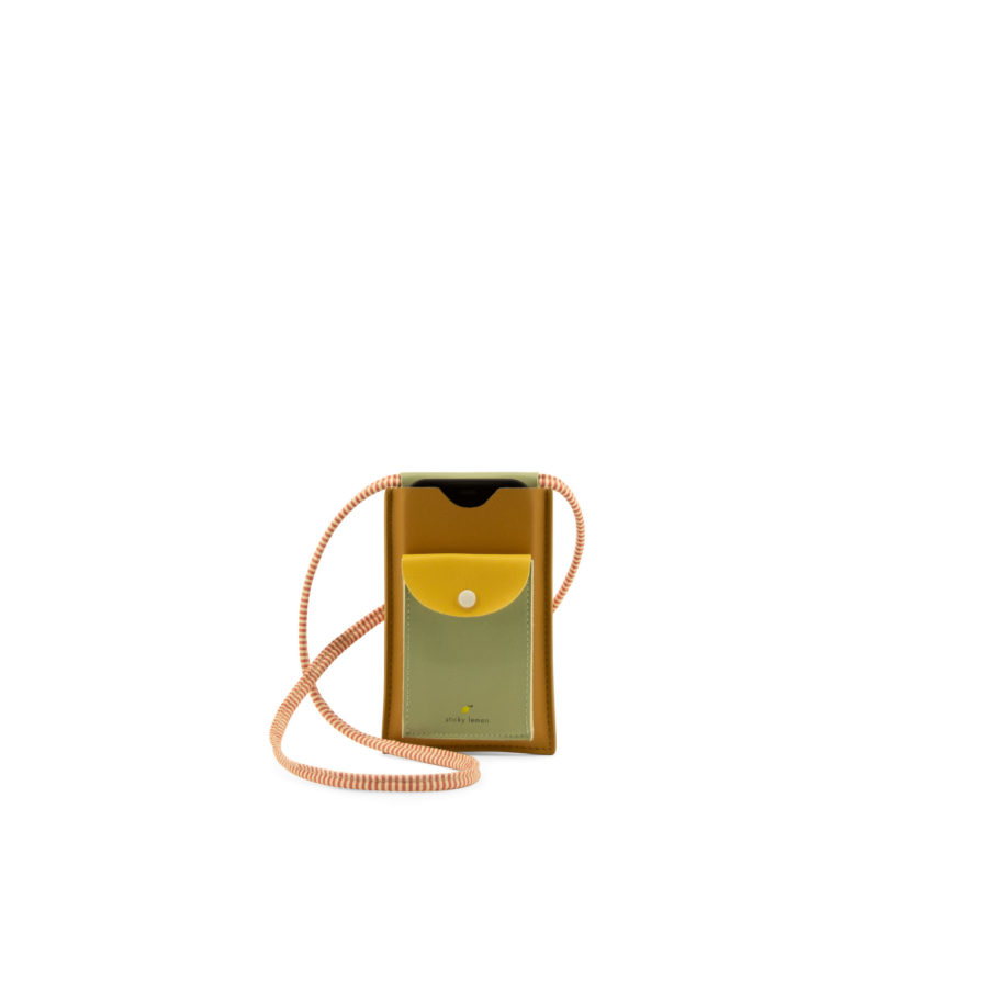1802008 – Sticky Lemon – phone pouch – khaki green