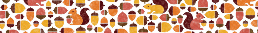 masking tape - squirrel and acorn
