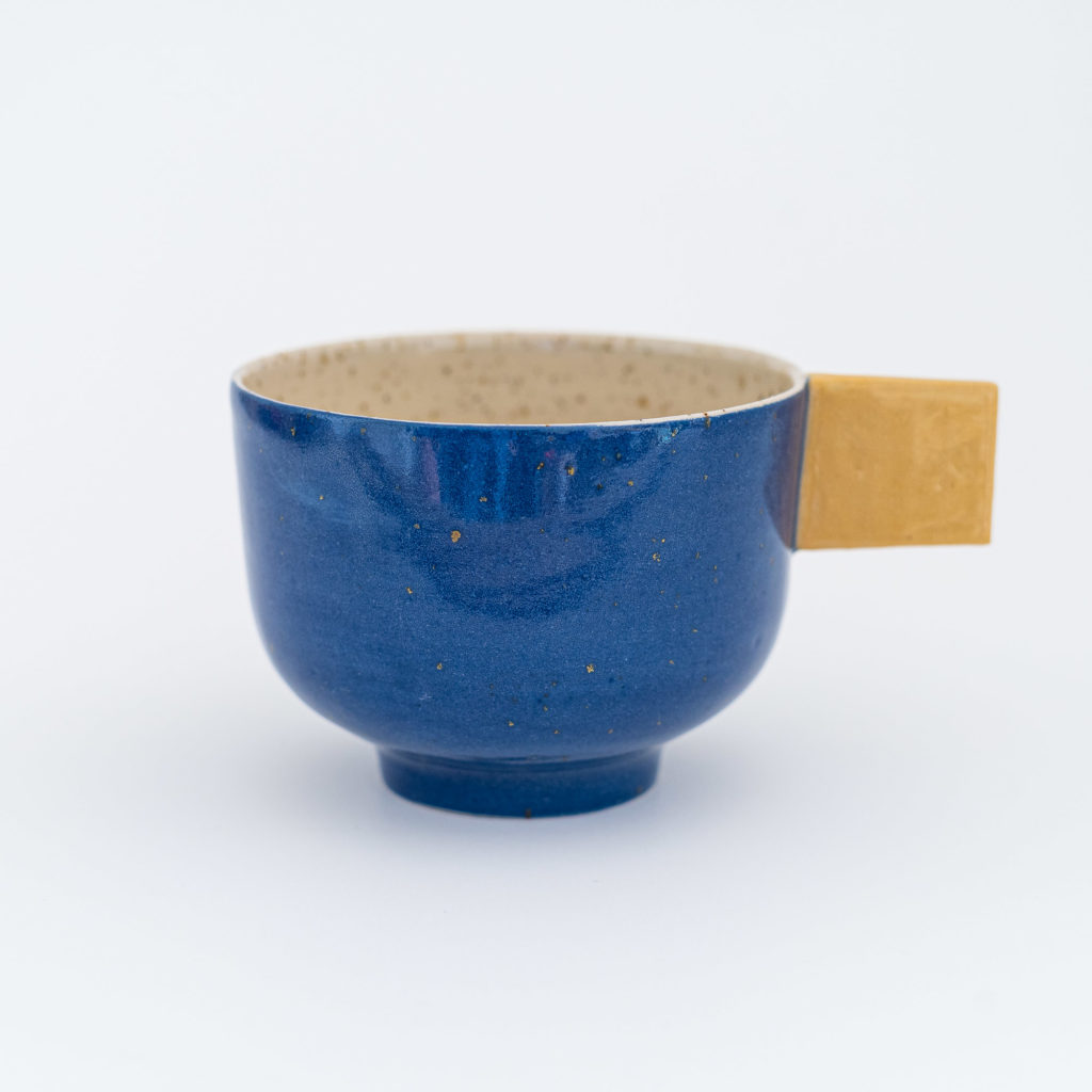 Paulina Cup - Tasse blau quadrat