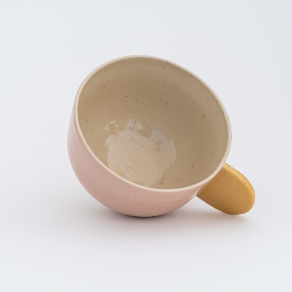 Paulina Cup - Tasse rosa rund gelb