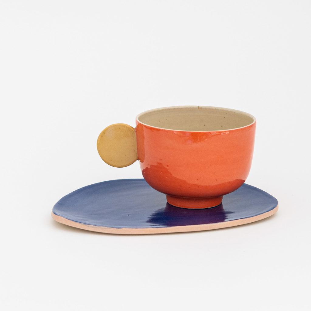 Oceana Plate - Teller blau gelb