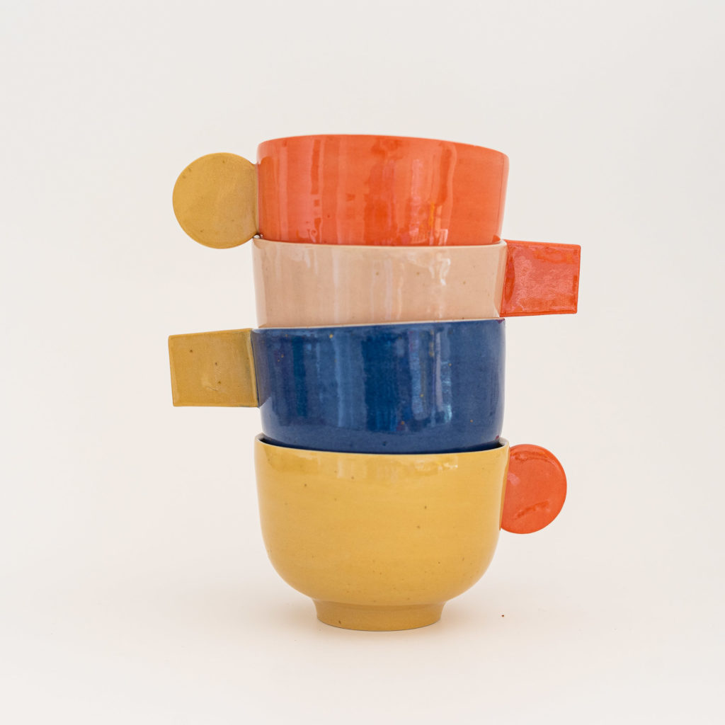 Paulina Cup - Tasse rosa quadrat