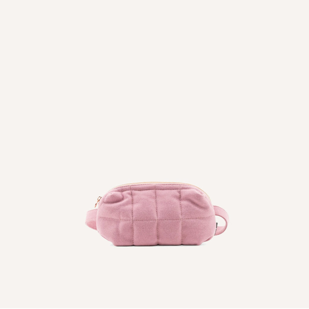 Cilou • puffy belt bag - Bauchtasche - cameo blush wool