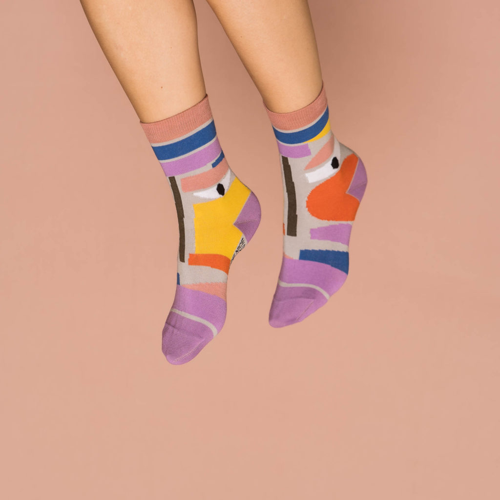 nice socks ARTIST edition - Thomas Heinz lilac