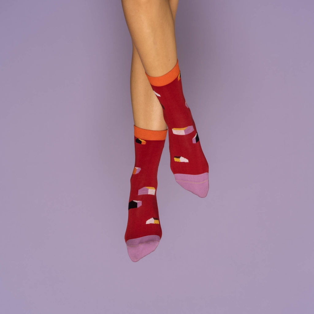 nice socks ARTIST edition - Suse Engel red