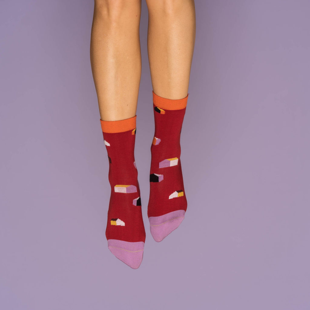 nice socks ARTIST edition - Suse Engel red