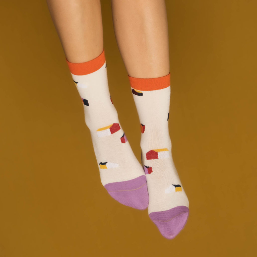 nice socks ARTIST edition - Suse Engel creme