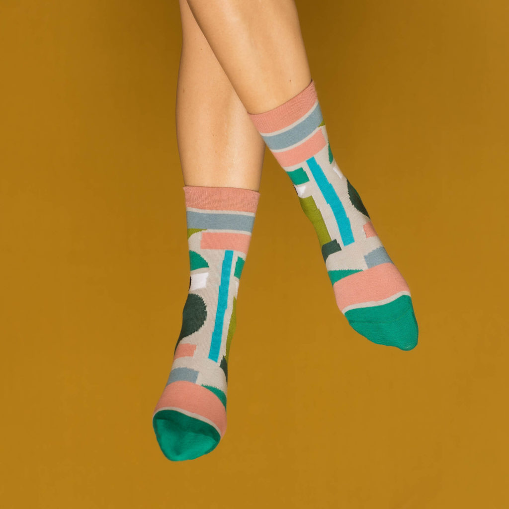nice socks ARTIST edition - Thomas Heinz green