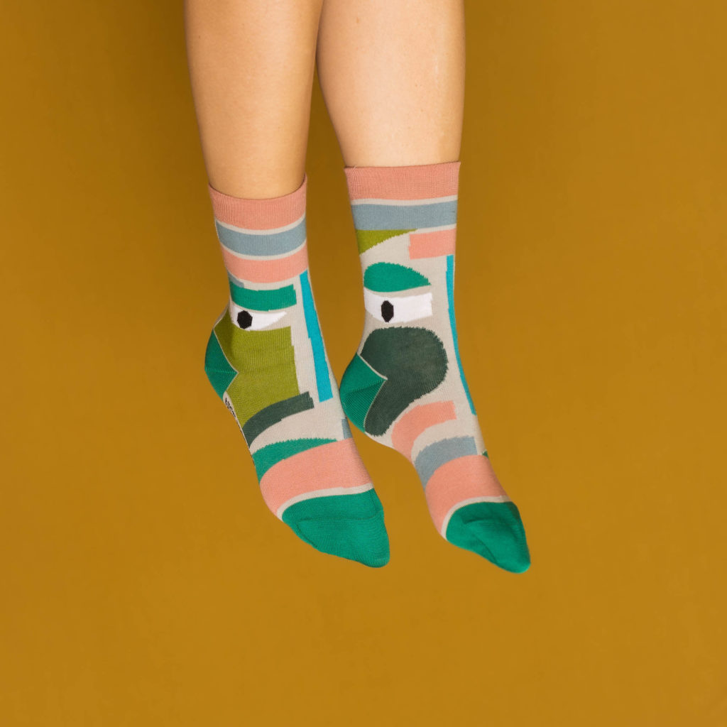 nice socks ARTIST edition - Thomas Heinz green