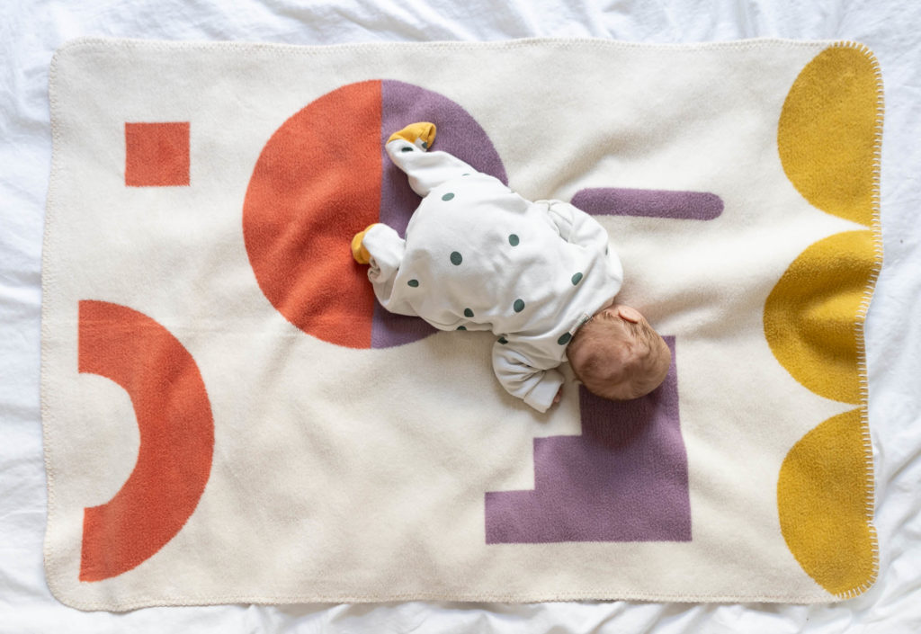baby Decke shapes - 110x75cm - Biobaumwolle