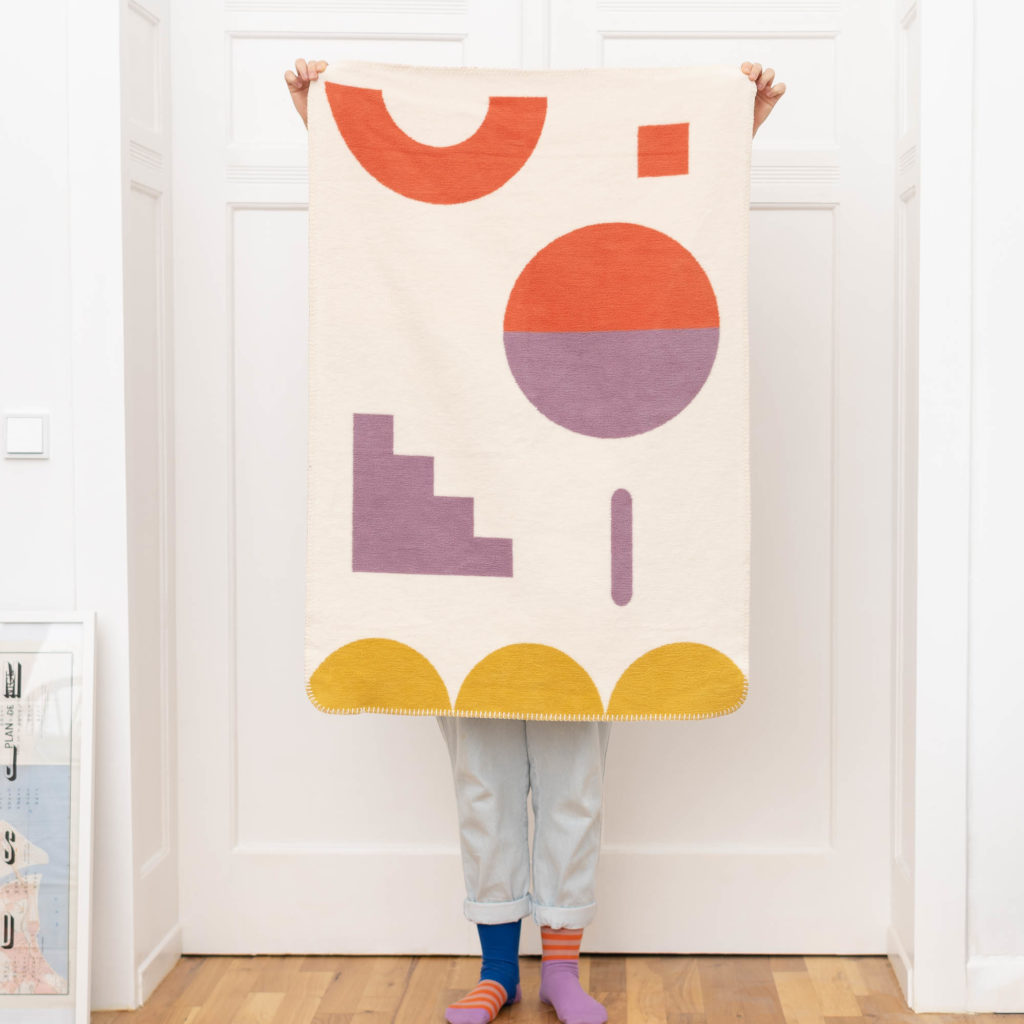 baby Decke shapes - 110x75cm - Biobaumwolle