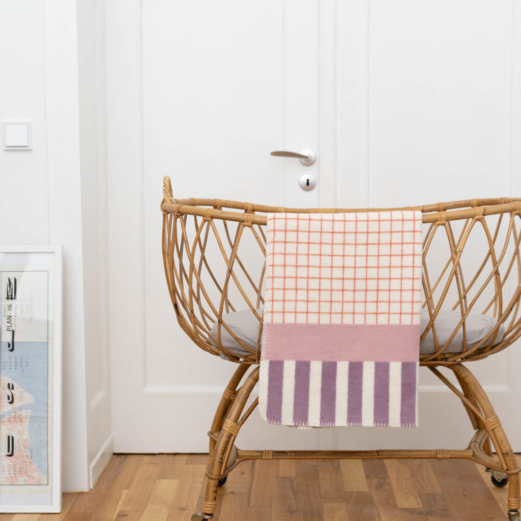 baby Decke pattern - 110x75cm - Biobaumwolle