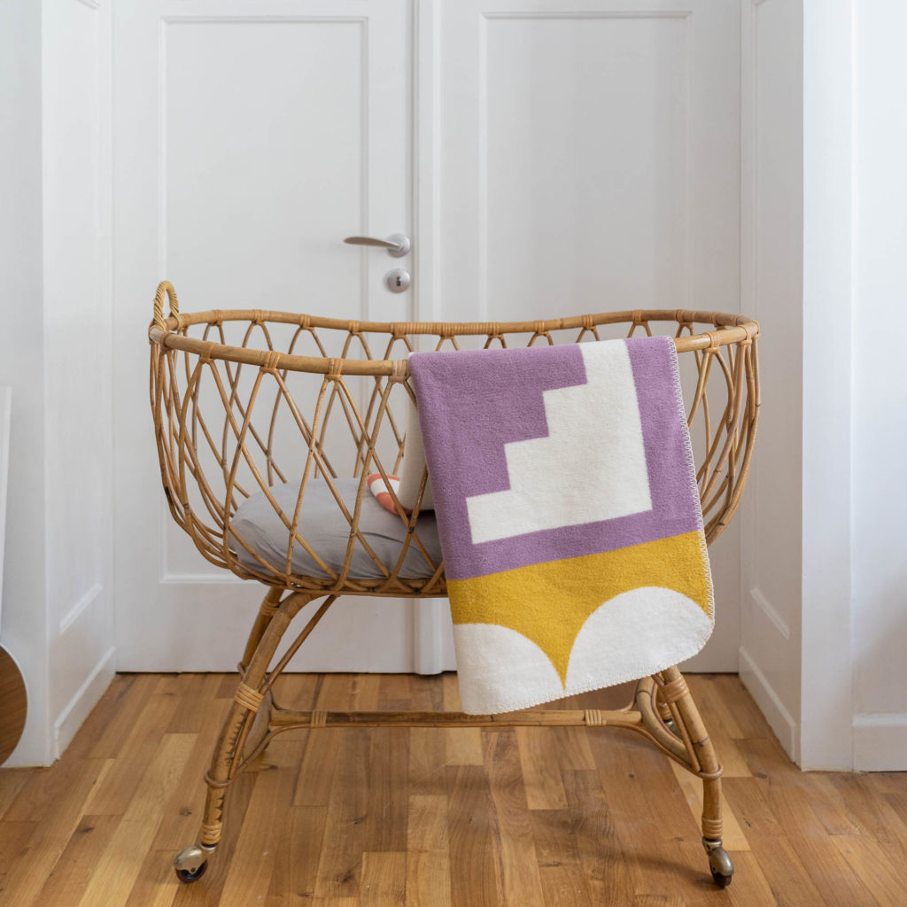 baby Decke shapes - 110x75cm - Biobaumwolle