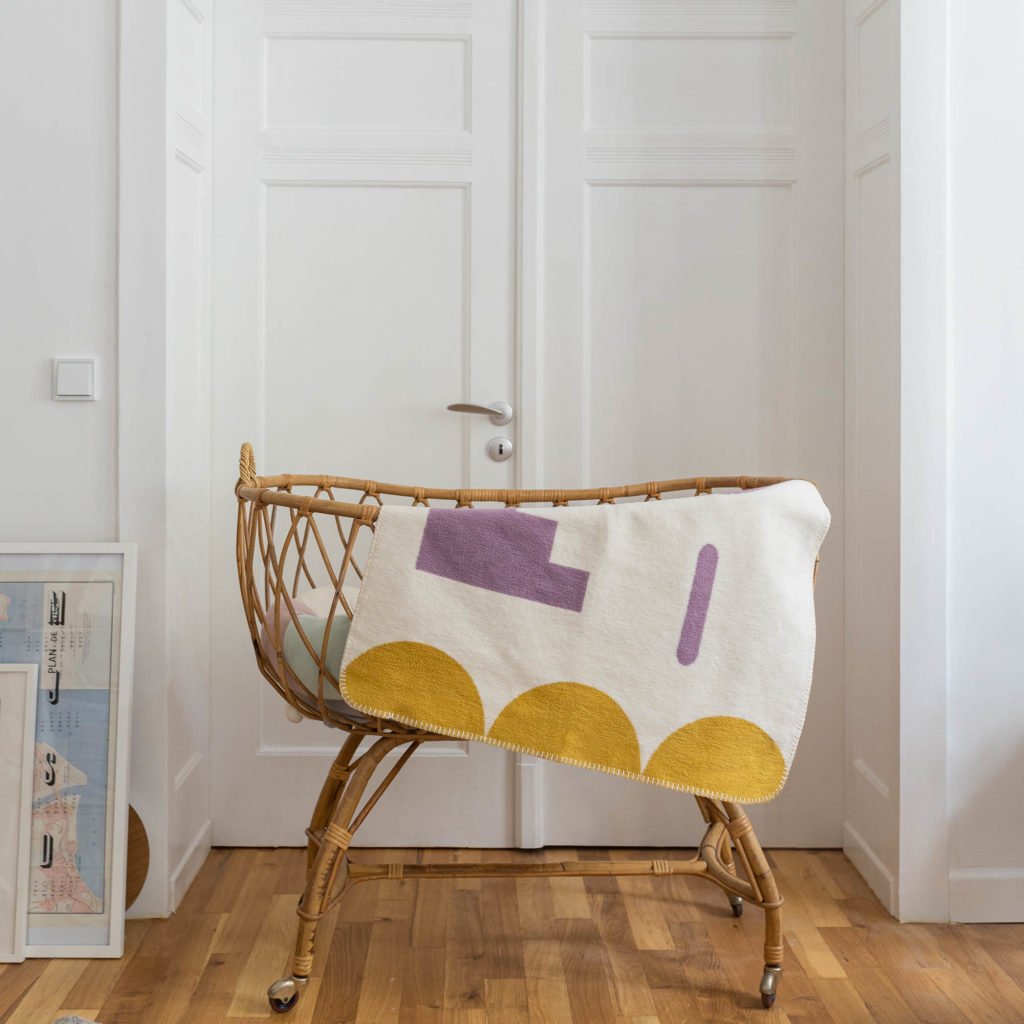 baby Decke shapes - 110x75cm - Biobaumwolle